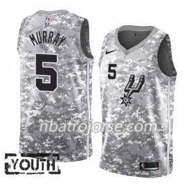 Barn San Antonio Spurs Tröja Dejounte Murray 5 2018-19 Nike Grå Swingman